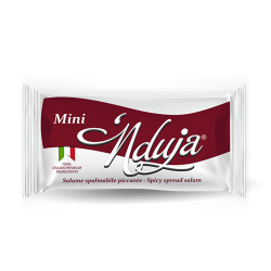 Mini 'Nduja monodose venduta con espositore da 72pz